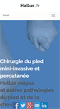 Mobile Screenshot of hallux.fr